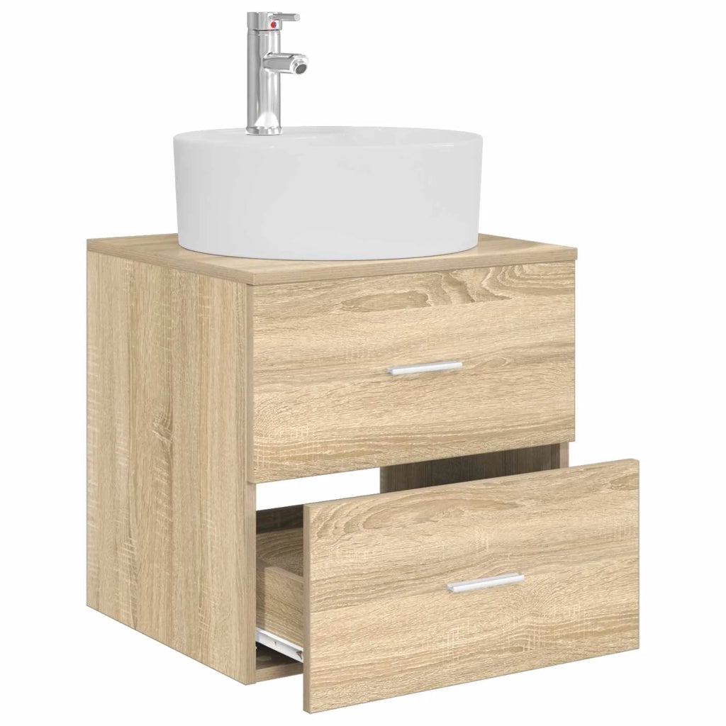 Mobile Lavabo da Parete Rovere Sonoma 49,5 x 44,5 x 65 cm 890296