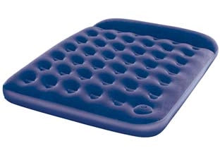 MATERASSO GONF. FLOCCATO MATRIMONIALE CON CUSCINO E POMPA INCORPORATA  cm.203x152x28h.  peso Kg.4,500 (art.67226)    BESTWAY