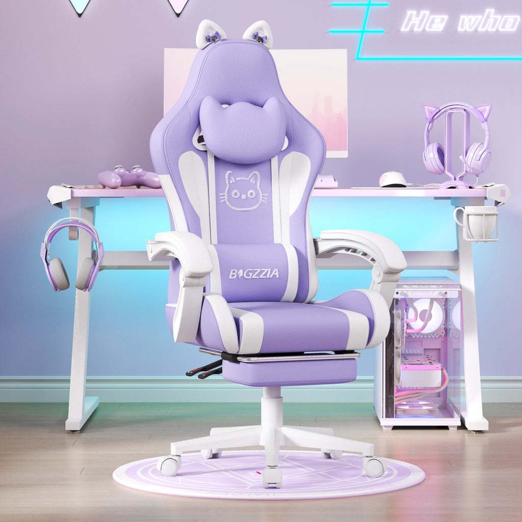 Sedia da gioco per bambini  con poggiapiedi, sedia ergonomica regolabile in altezza
