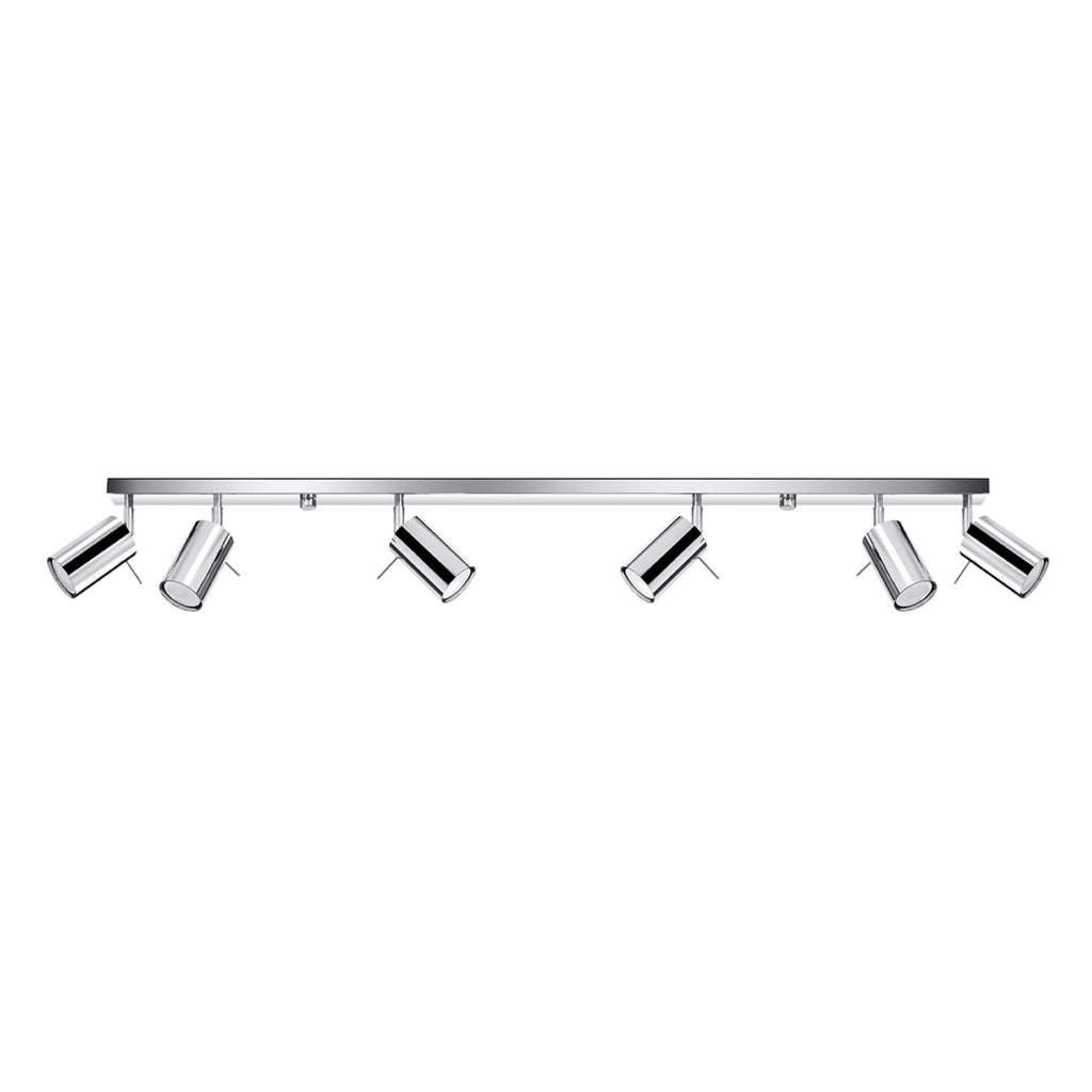 Plafoniera a barra TORQUE 6 luci cromo GU10 Pure Lume