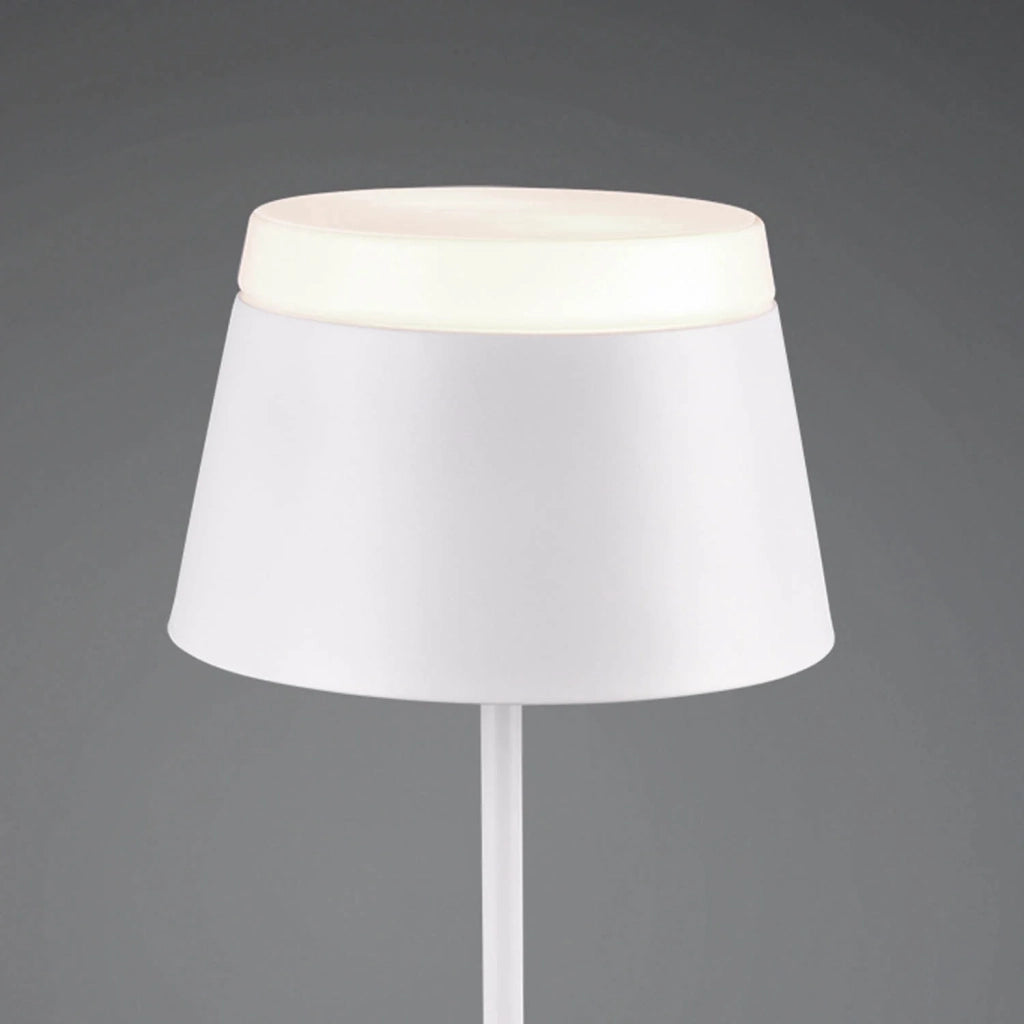LÚZETE - LAMPADA DA TAVOLO DUQUESA IN METALLO BIANCO