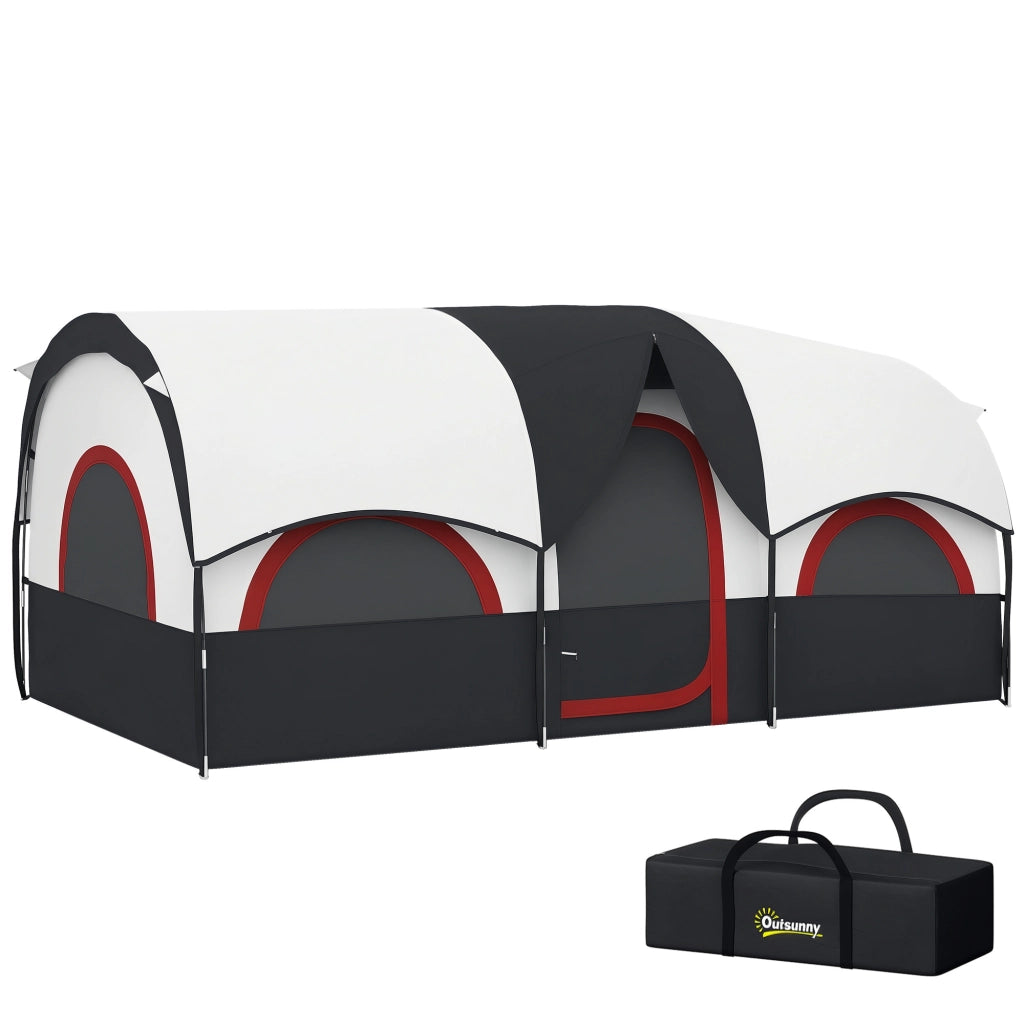 Tenda da campeggio 4 posti ¨C zephmum ¨C grigio e bianco 435x251x195 cm