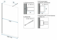 Parete Doccia Rea Aero N 110 Transparent Mensola Evo