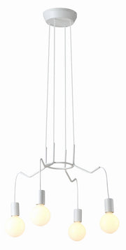 Lampadario Candellux Basso 34-71002 bianco industriale 4xE27
