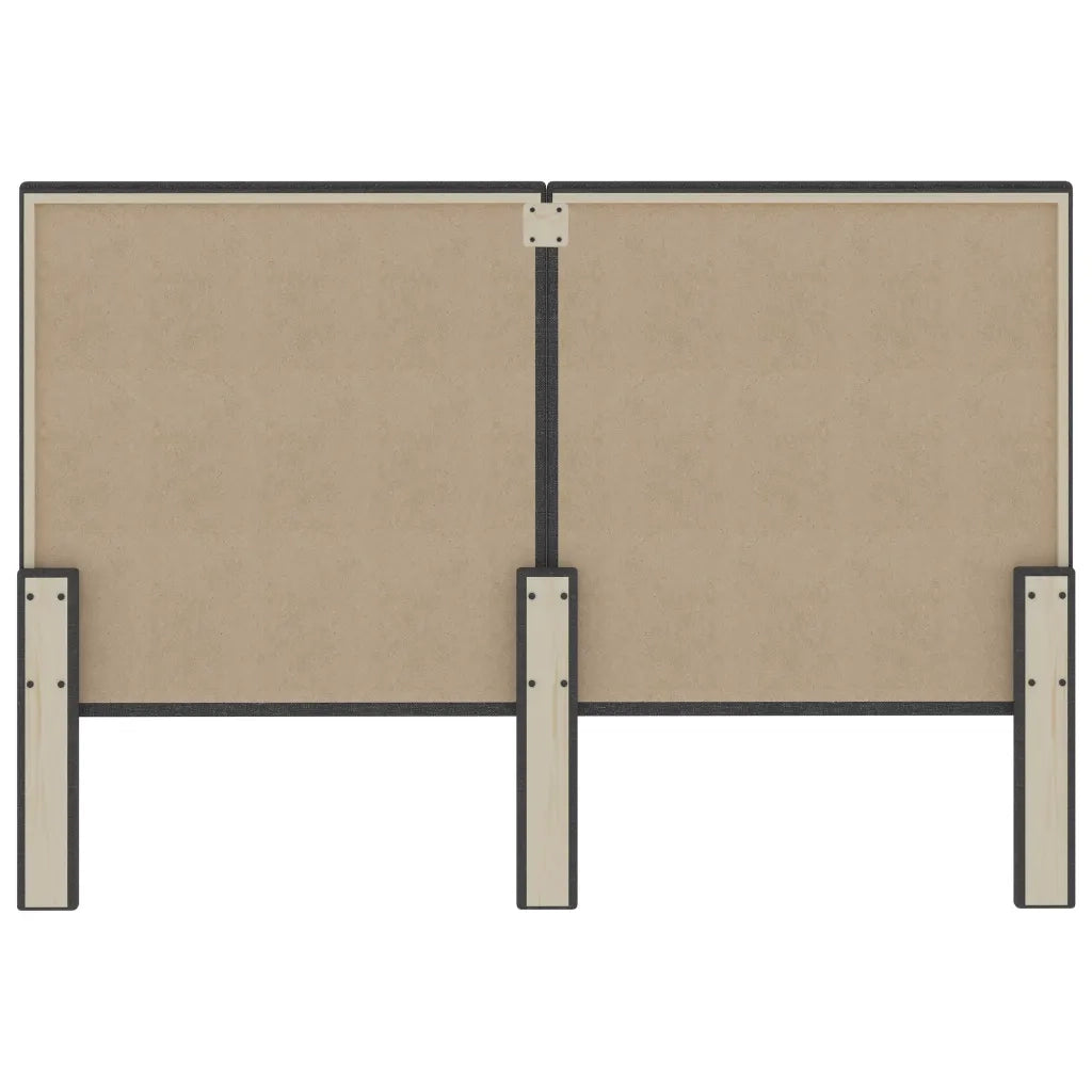 Testiera Letto Grigio Scuro in Tessuto 140x200 cm