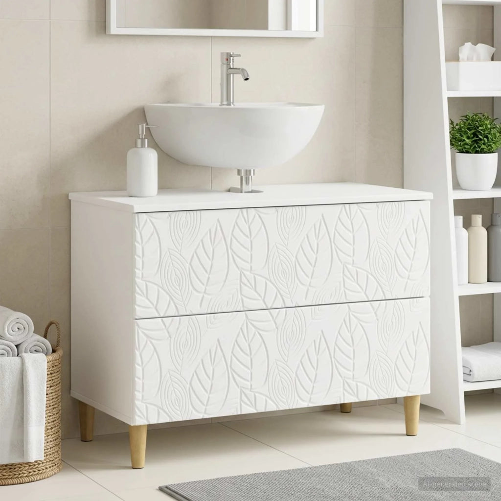Armadio per Lavabo da Bagno DELFT Bianco 82 x 41 x 59 cm 897015