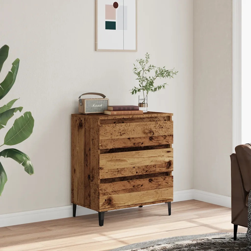 Credenza-Buffet-Armadio da cucina Legno Vecchio 60x35x70 cm in Legno Multistrato 465129