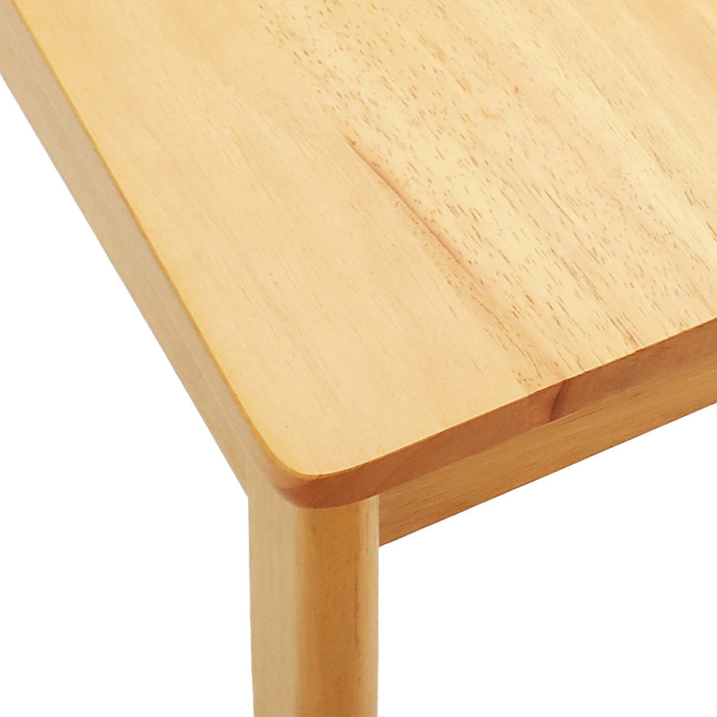 Sedia da pranzo 2 pcs Naturale Legno di gomma solido 42020405