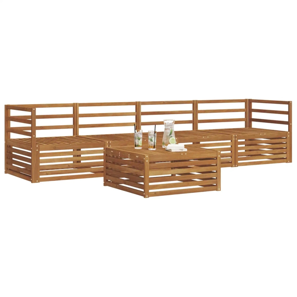 Set di divani da esterno 5 pcs Naturale 3372959