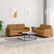 Set di Divani 2 pz Marrone in Velluto 3201981