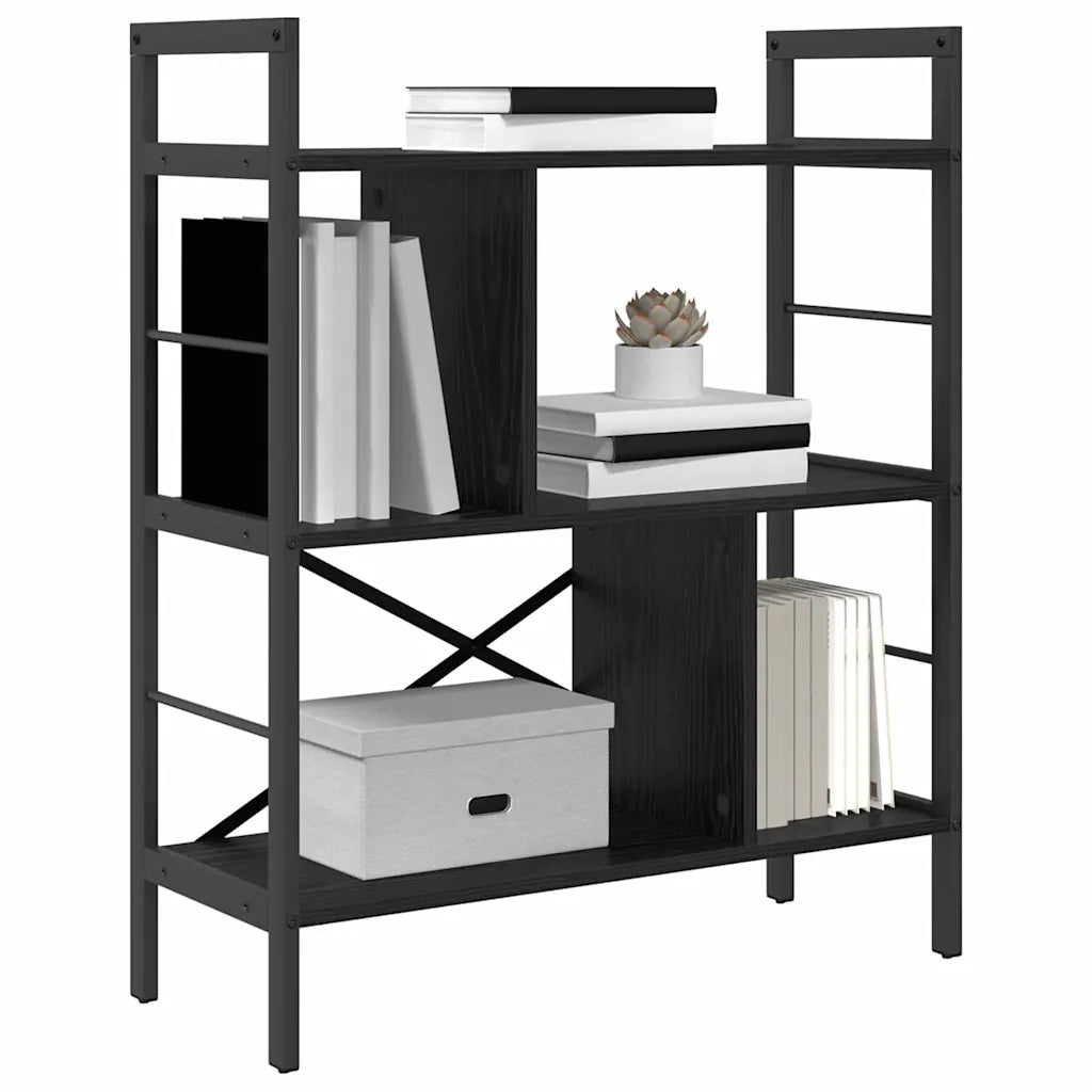 Libreria Rovere Nero 75 x 30 x 91 cm Legno multistrato