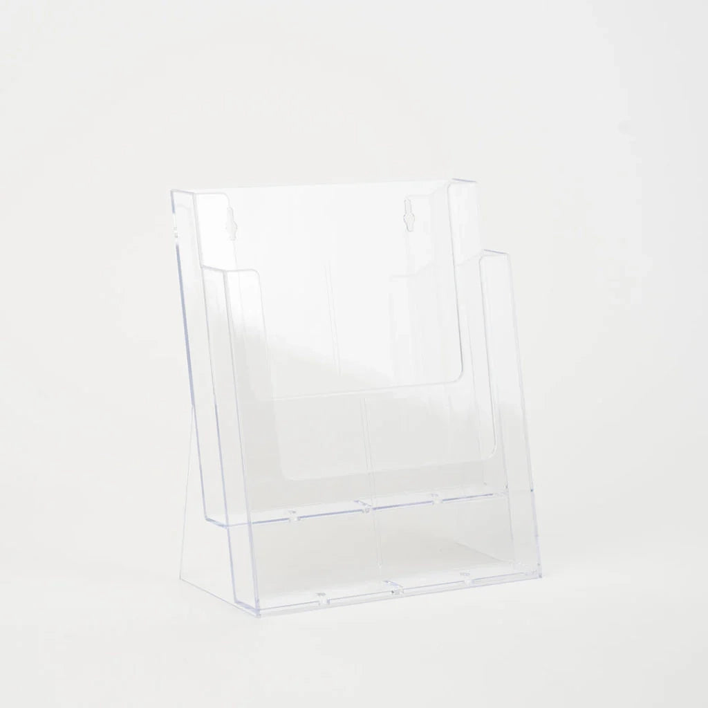 Porta depliant da banco 2 tasche A4 Verticale