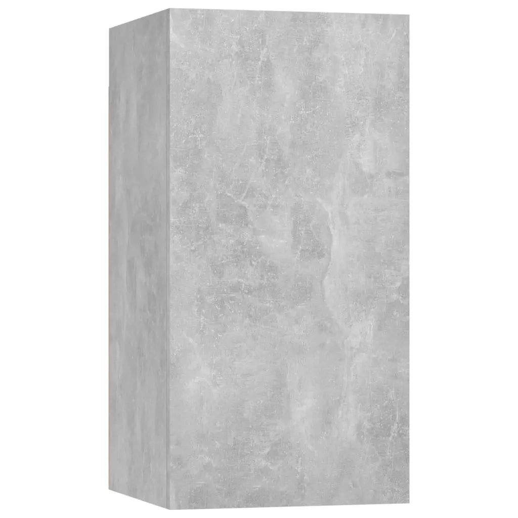Set Mobili Porta TV 8pz Grigio Cemento in Legno Multistrato