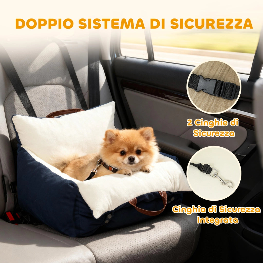 Sedia da Pranzo per Cani ¨C Zephmum ¨C Blu Tessuto Lavabile
