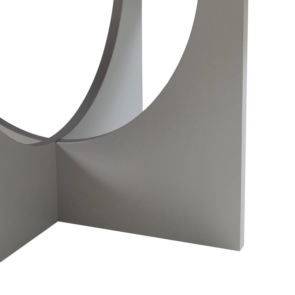 Tavolino da caffè consolle laterale 80 x 42 cm grigio chiaro 03_0010846