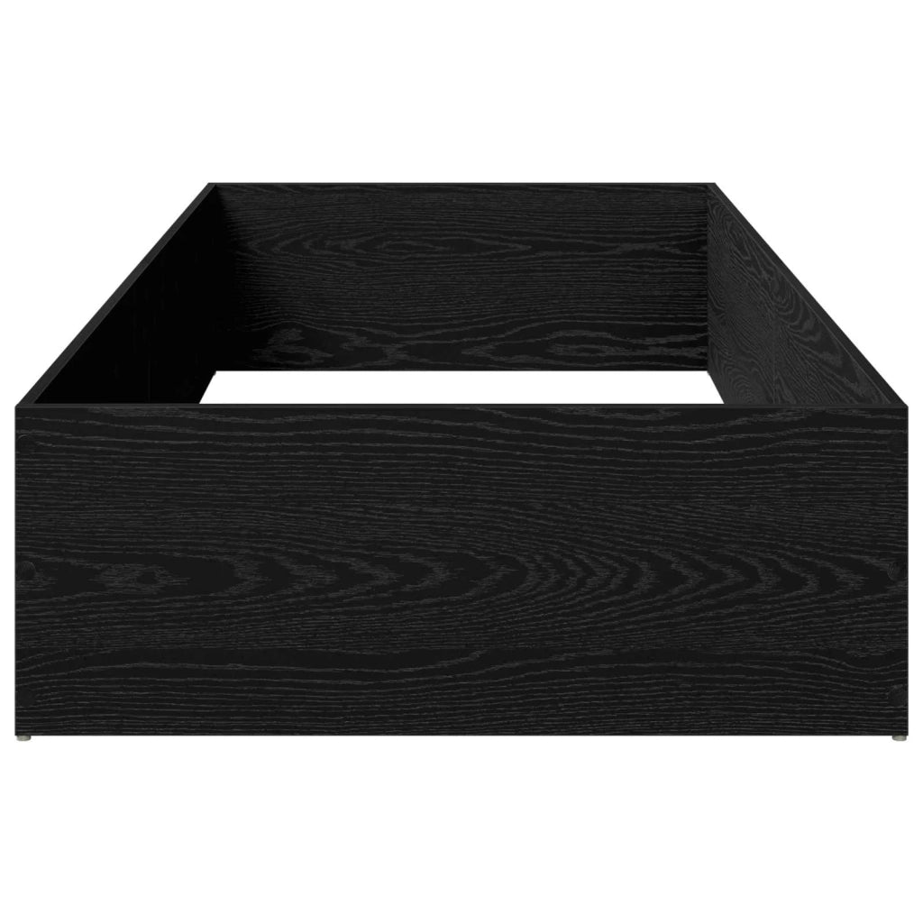 Giroletto per rete letto regolabile Rovere Nero 100 x 190 cm 8021848