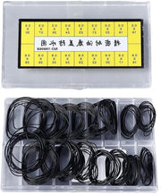 Pacchetto di O-ring 180 pezzi Afdichtamento idrorepellente con O-ring in gomma - Adatto per orologiai - 0,5 mm - 0,6 mm - Corrispondenza perfetta per orologiai