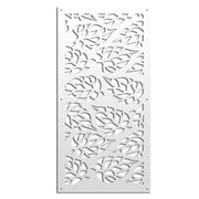 BUTTERLEAF - Pannello in PVC traforato - Parasole Colore: bianco, Misura: 73x148 cm