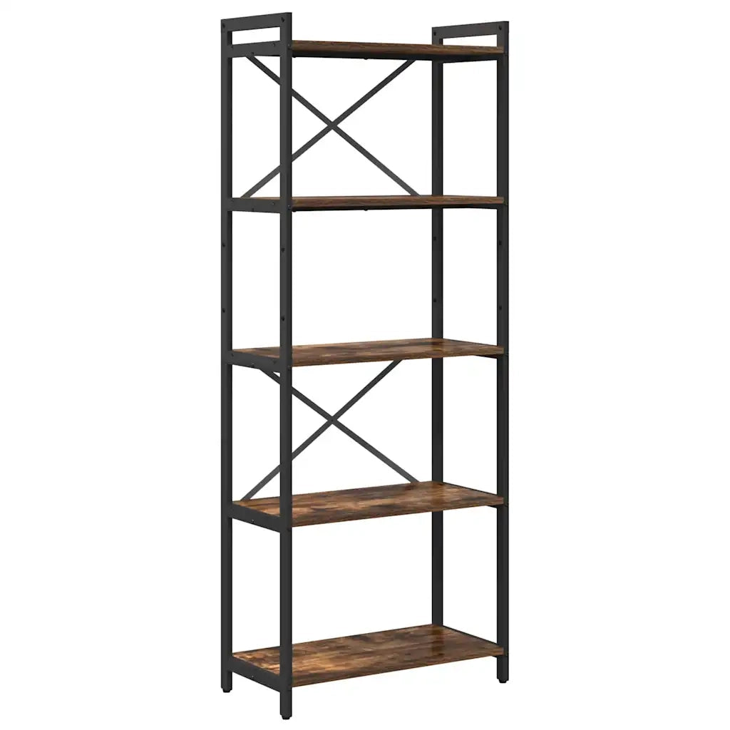 vidaXL Libreria Rovere fumo 60 x 30 x 153 cm Legno multistrato