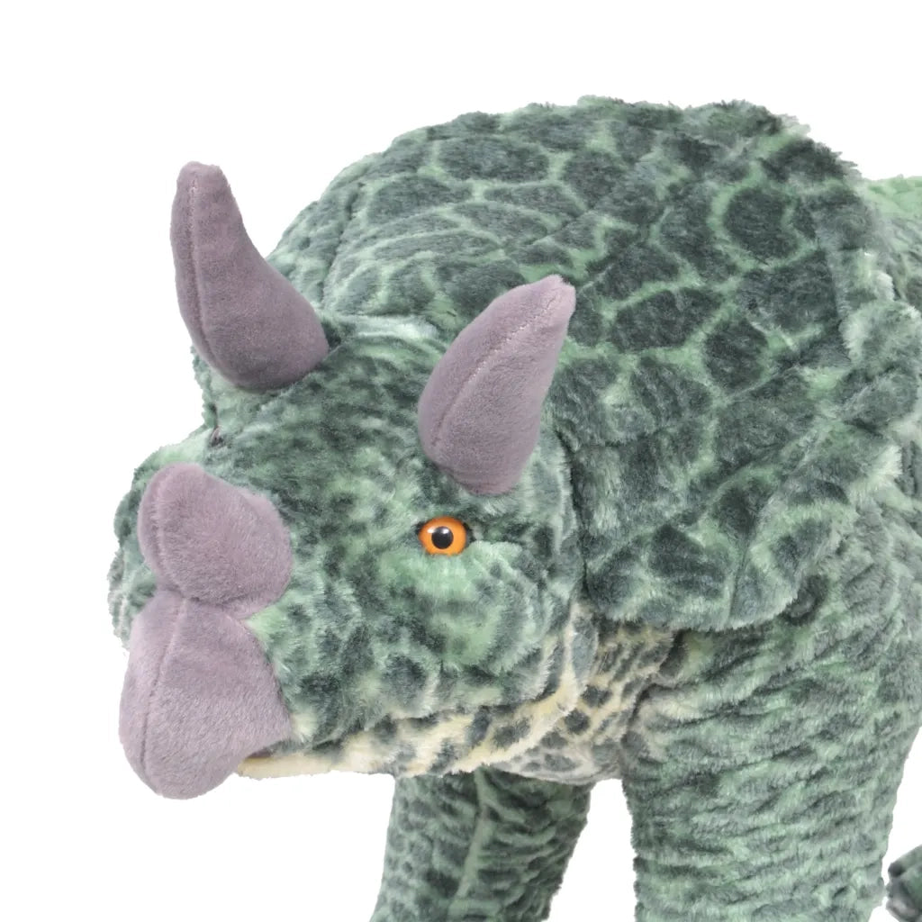 Dinosauro Triceratops in Peluche in Piedi Verde XXL CFW5842304