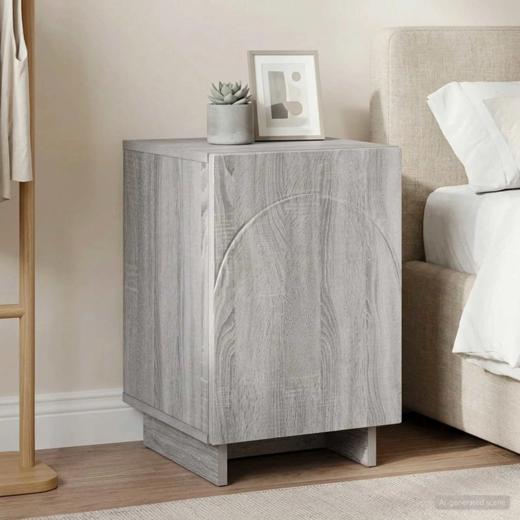 Armadio da Notte Sonoma grigio 33,5 x 34,5 x 50 cm 8011417