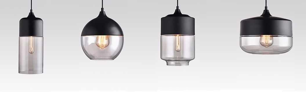 Lampada Da Soffitto Pensile Di Vetro Zenit B Black