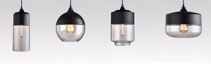 Lampada Da Soffitto Pensile Di Vetro Zenit B Black