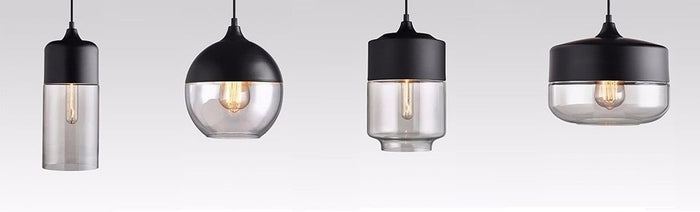 Lampada Da Soffitto Pensile Di Vetro Zenit B Black
