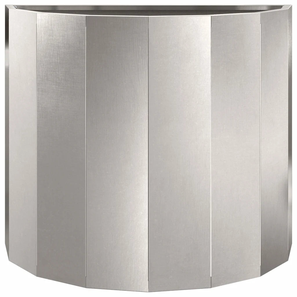 Fioriera-Vaso-Contenitore per Piante Argento 60 x 30 x 50 cm Acciaio inossidabile