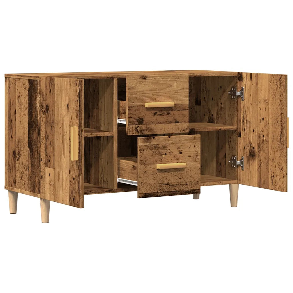 Credenza-Buffet-Armadio da cucina Legno Antico 100x36x60 cm in Legno Multistrato 502488
