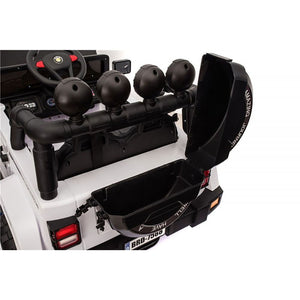 Macchina Elettrica per Bambini Fuoristrada Adventure 12V con Telecomando Bianco