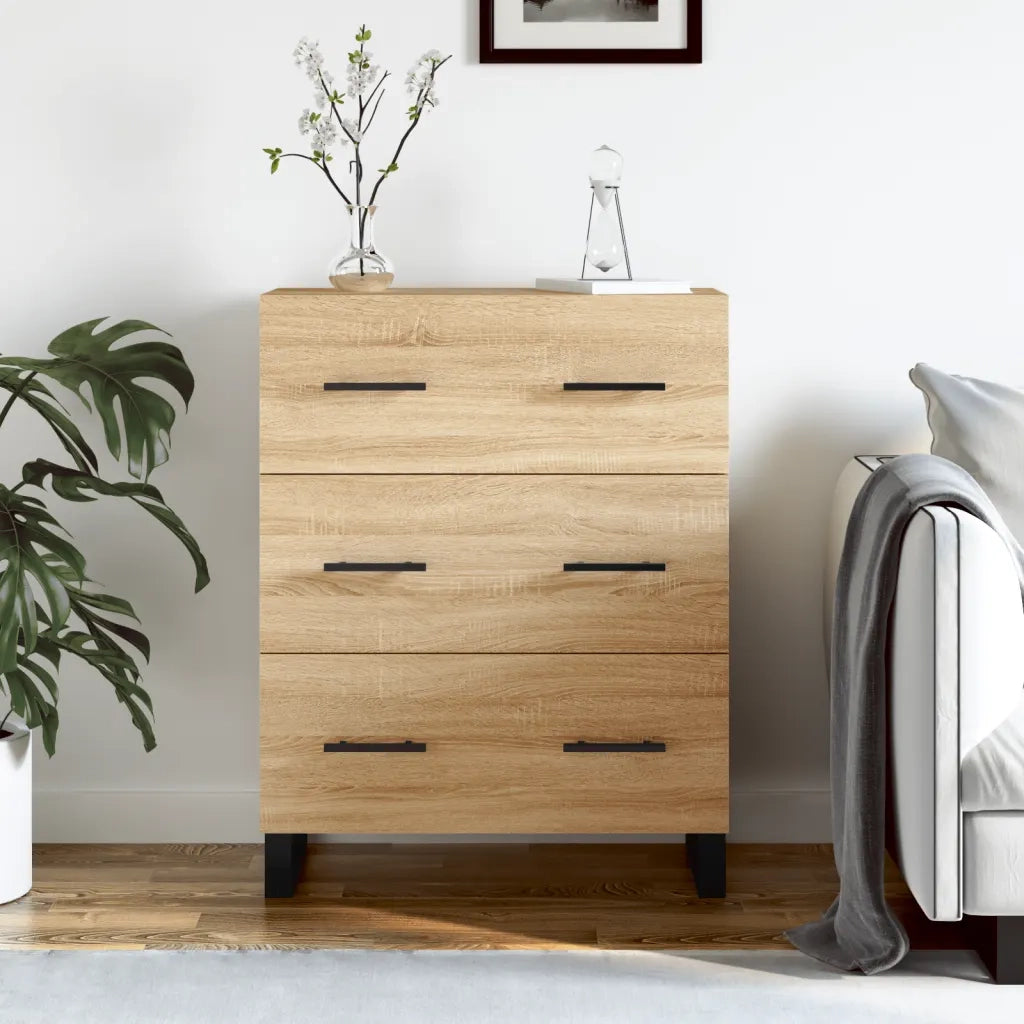 Credenza-Buffet-Armadio da cucina Rovere Sonoma 69,5x34x90 cm in Legno Multistrato 972507