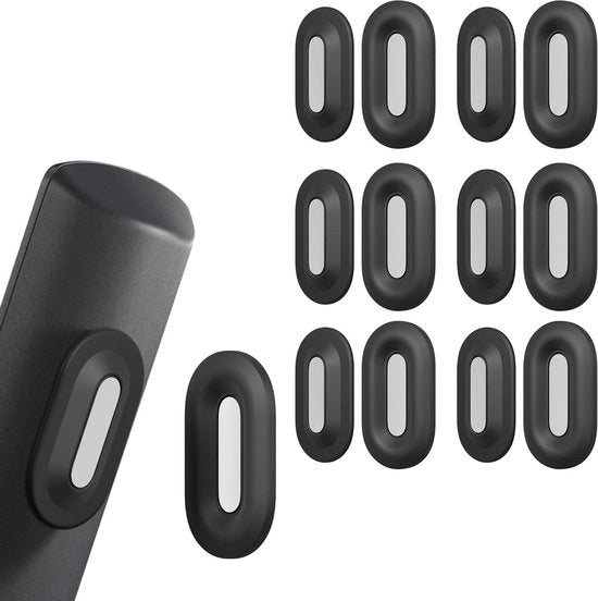 Sostegno magnetico a distanza superpotente con doppie magneti - Adesivo autoadesivo per TV, climatizzatore, ventilatore - Set da 6 - Nero