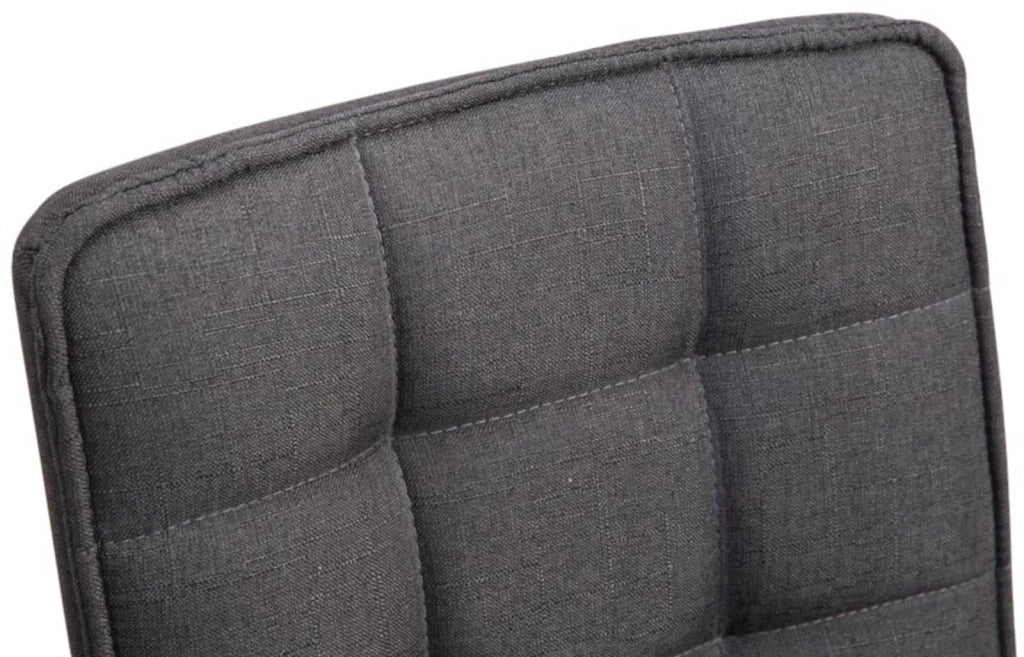 Set di 2 sedie da pranzo di design in tessuto Peking grigio scuro