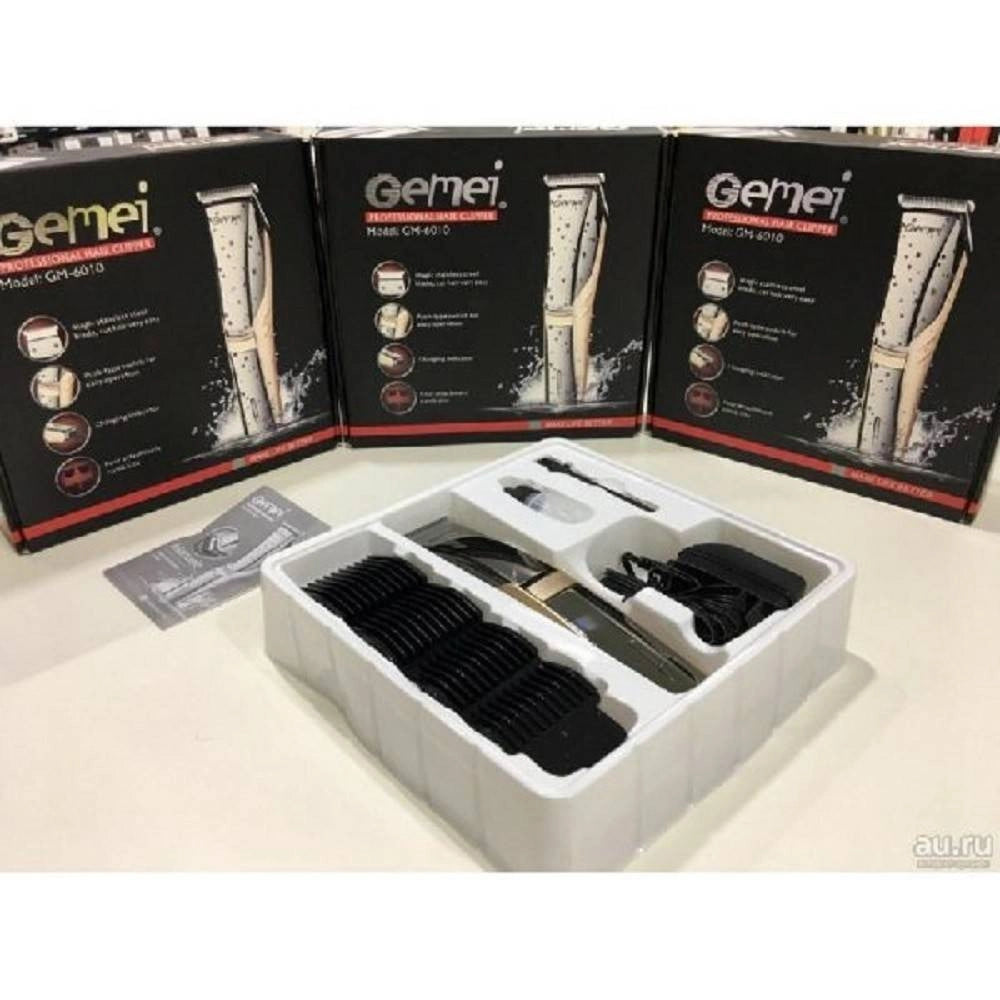 Trade Shop - Rasoio Regola Capelli Barba Baffi Trimmer Professionale Gm-6010 Ricaricabile -
