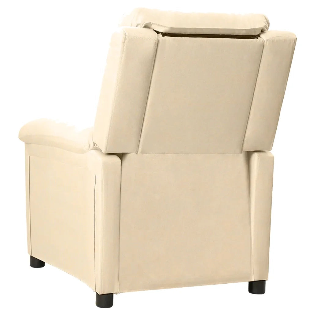 Poltrona Elettrica Reclinabile Crema in Tessuto cod mxl 7975