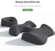 Set di cuscini per il viso in Memory Foam grigio scuro per uso domestico, cuscino per il viso massaggiante, cuscino per la massaggio del viso non compressibile