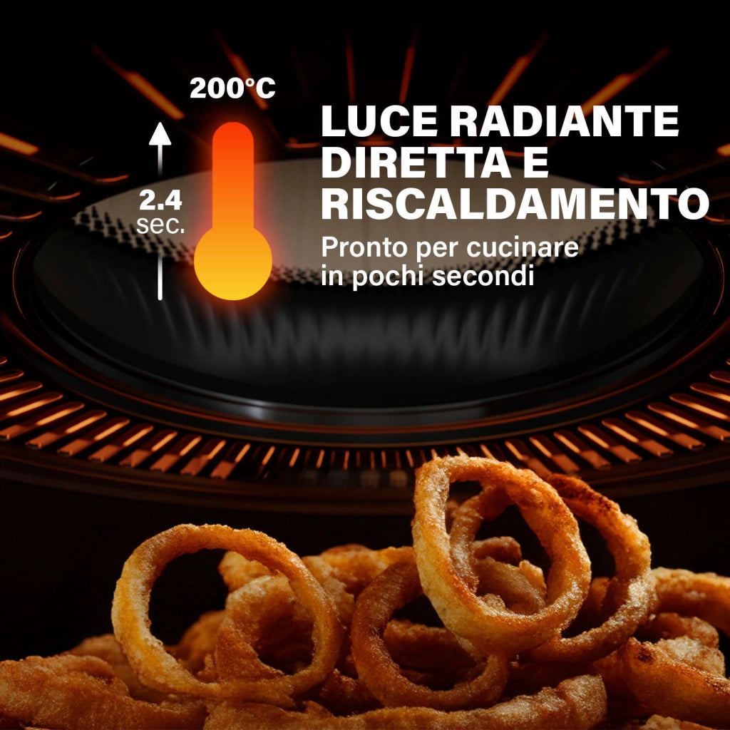 Princess 182270 Singolo 5 L Indipendente 1500 W Friggitrice ad aria calda Nero