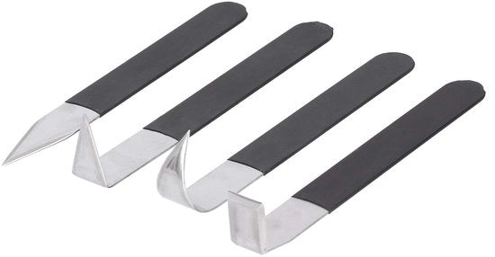Impastatrice per inizianti - Set di 4 pezzi - Attrezzatura in acciaio inossidabile - Accessori per impasto - Kit per modellatori di plastilina - Maniglia comoda con guanto in gomma