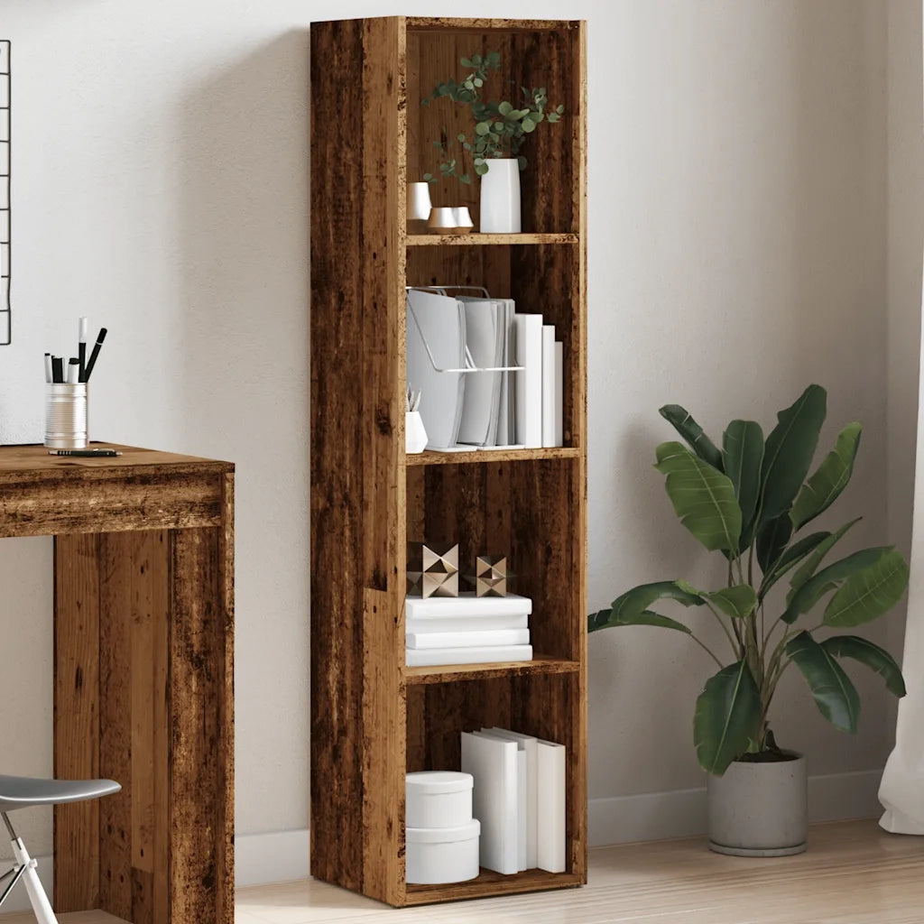 Libreria Legno Antico 36x30x143 cm in Legno Multistrato 855776
