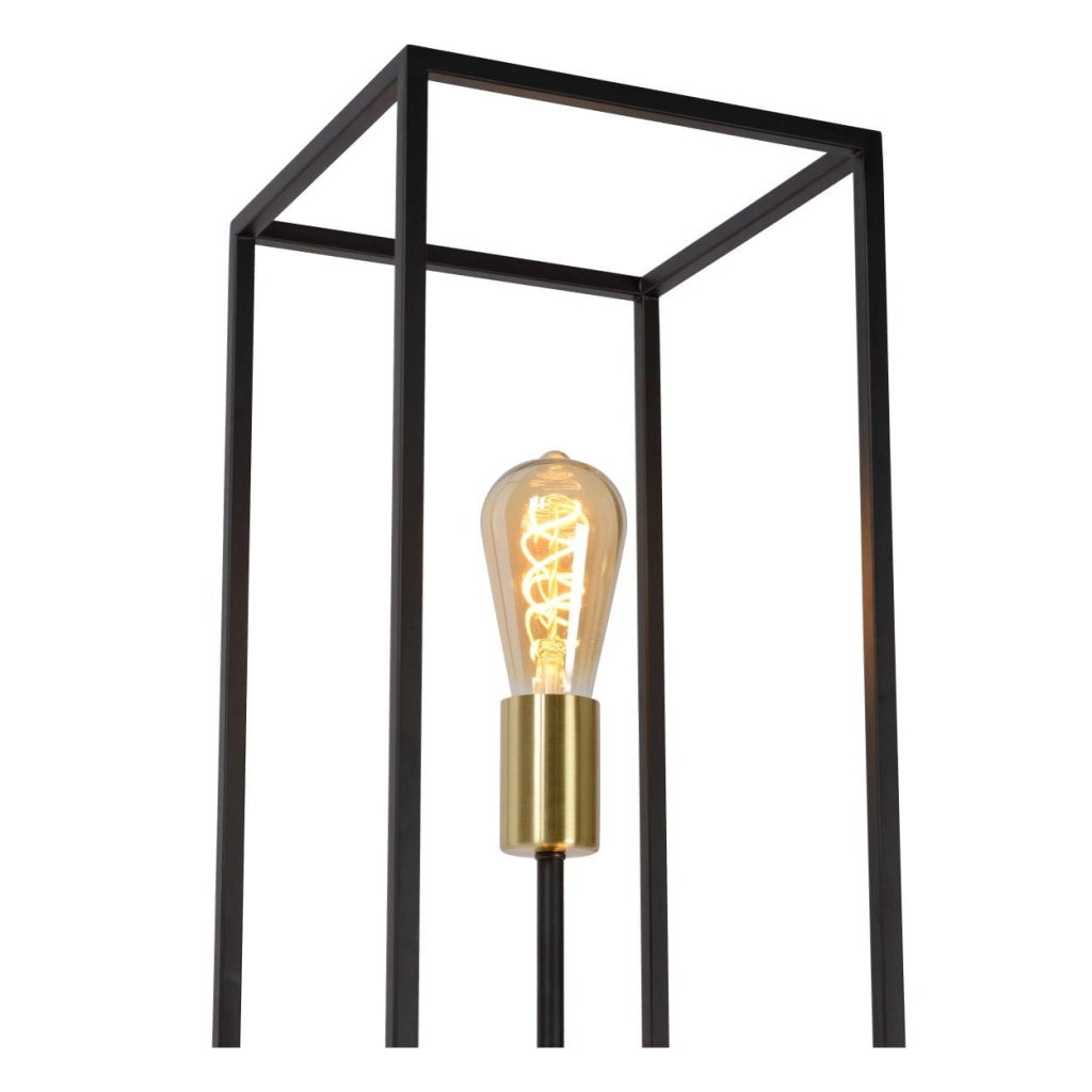 Lampada da terra Lucide Ruben nero oro 3xE27 H120 40W