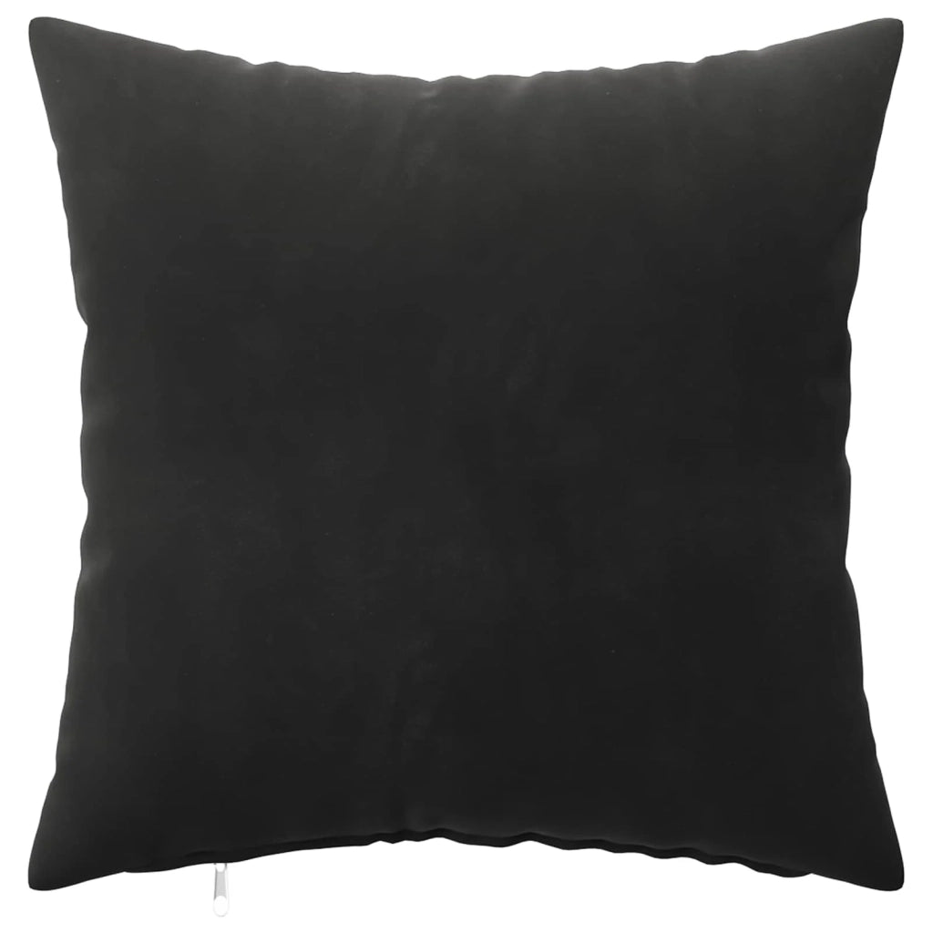 Federa 2 pcs HEERLEN Nero 35 x 35 cm Velluto 908023