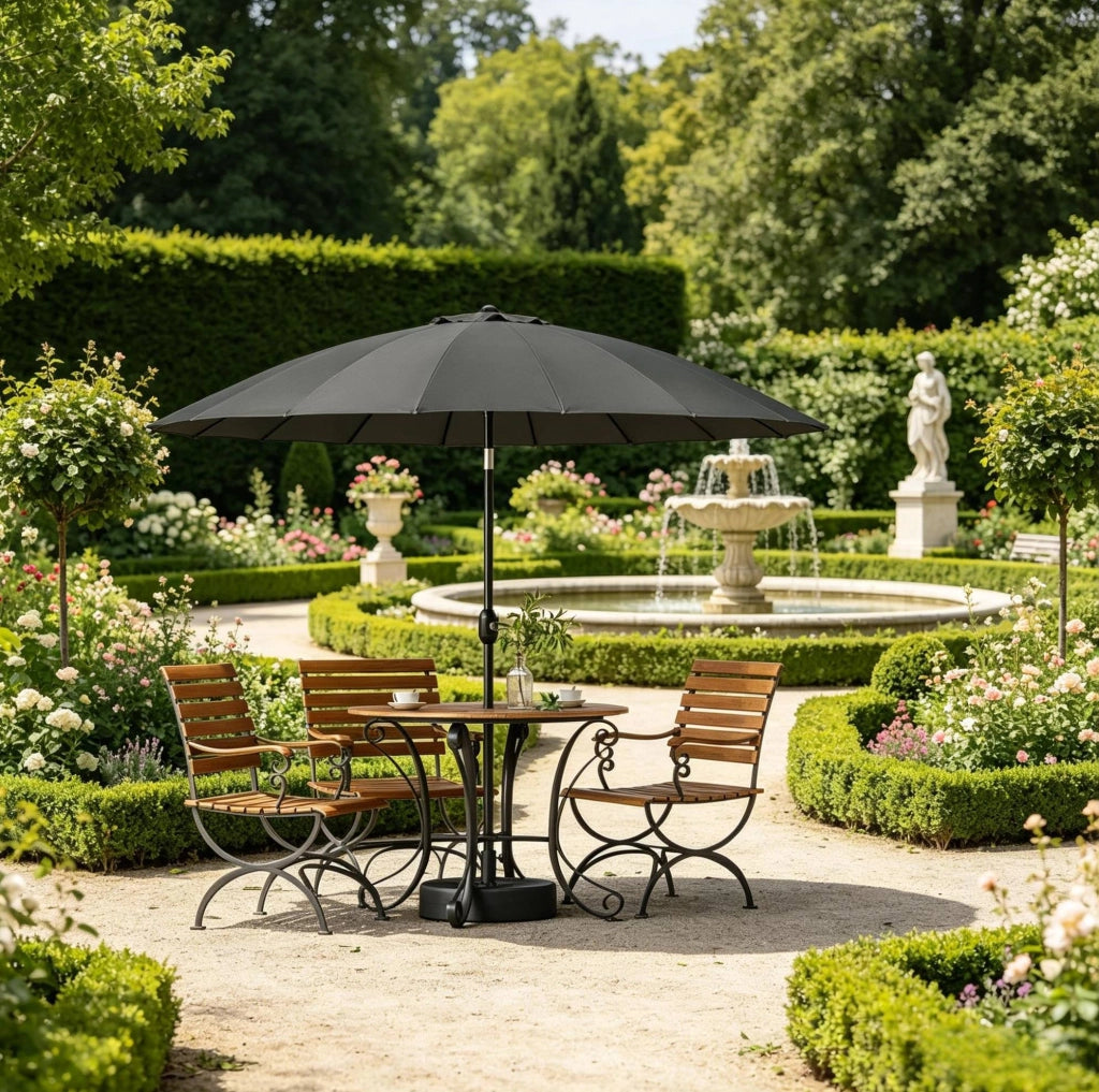 Ombrellone da giardino inclinabile ?257 cm; grigio scuro