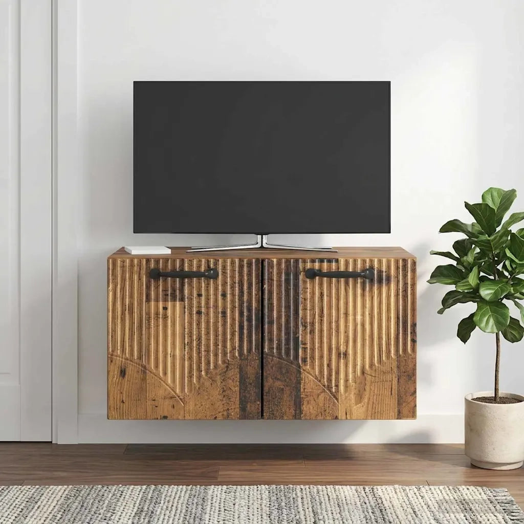 Mobile Porta TV da Muro Legno antico 59,5 x 31 x 30 cm 899053