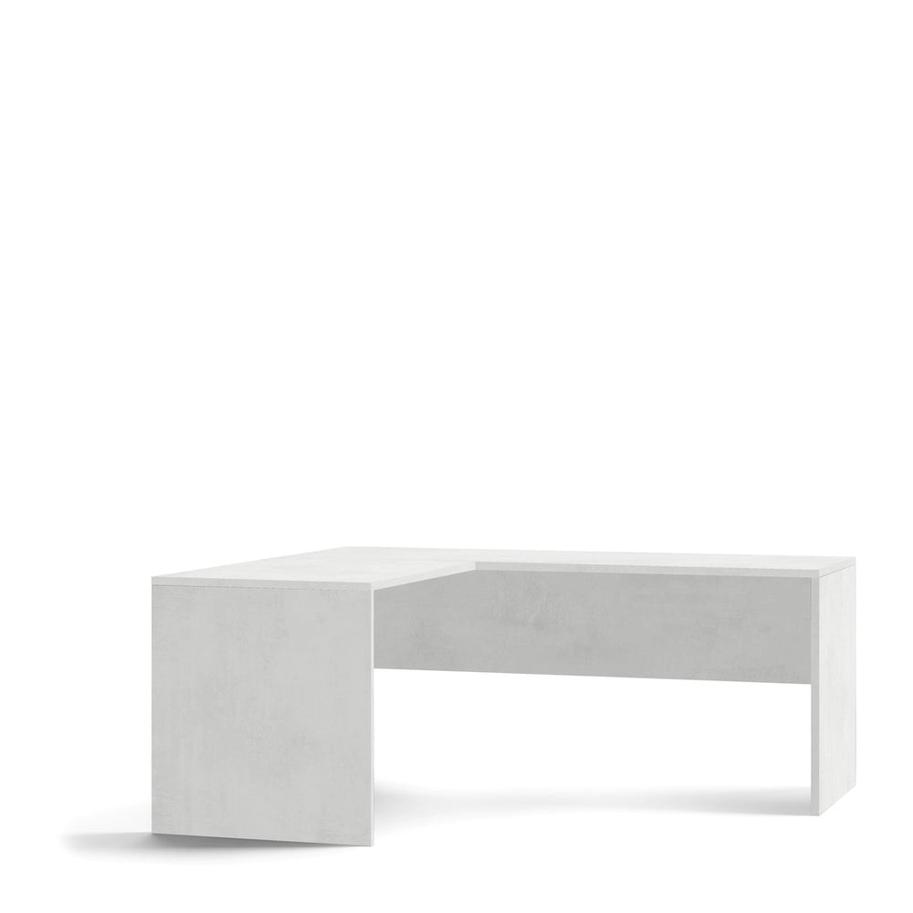 Scrivania Angolare Sx 180x169 h76cm Bianco Ossido