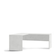 Scrivania Angolare Sx 180x169 h76cm Bianco Ossido