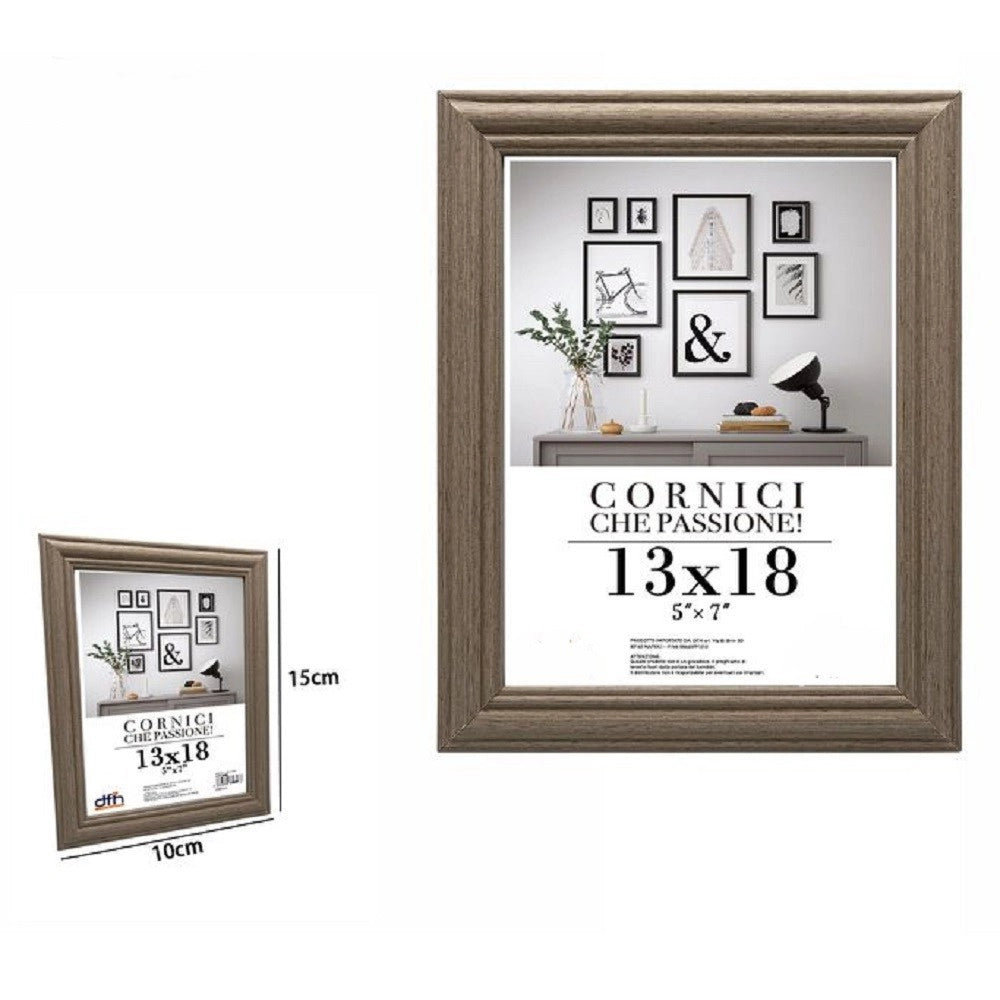 Trade Shop - Cornice Per Foto Porta Fotografie Quadri Tele 13 X 18 Cm Modello Legno 71641 -