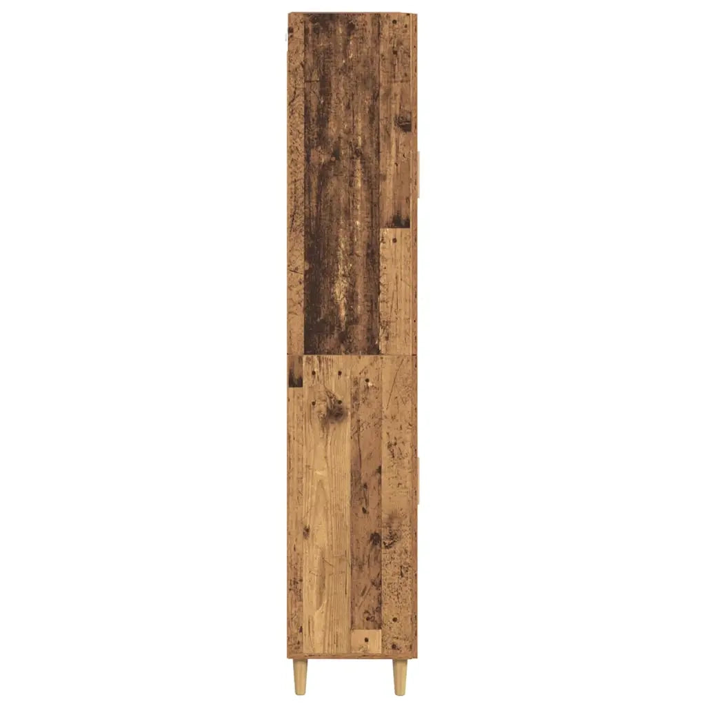 Credenza | Madia | Buffet da pranzo | Armadio da pranzo Legno vecchio 69,5 x 34 x 180 cm Legno multistrato
