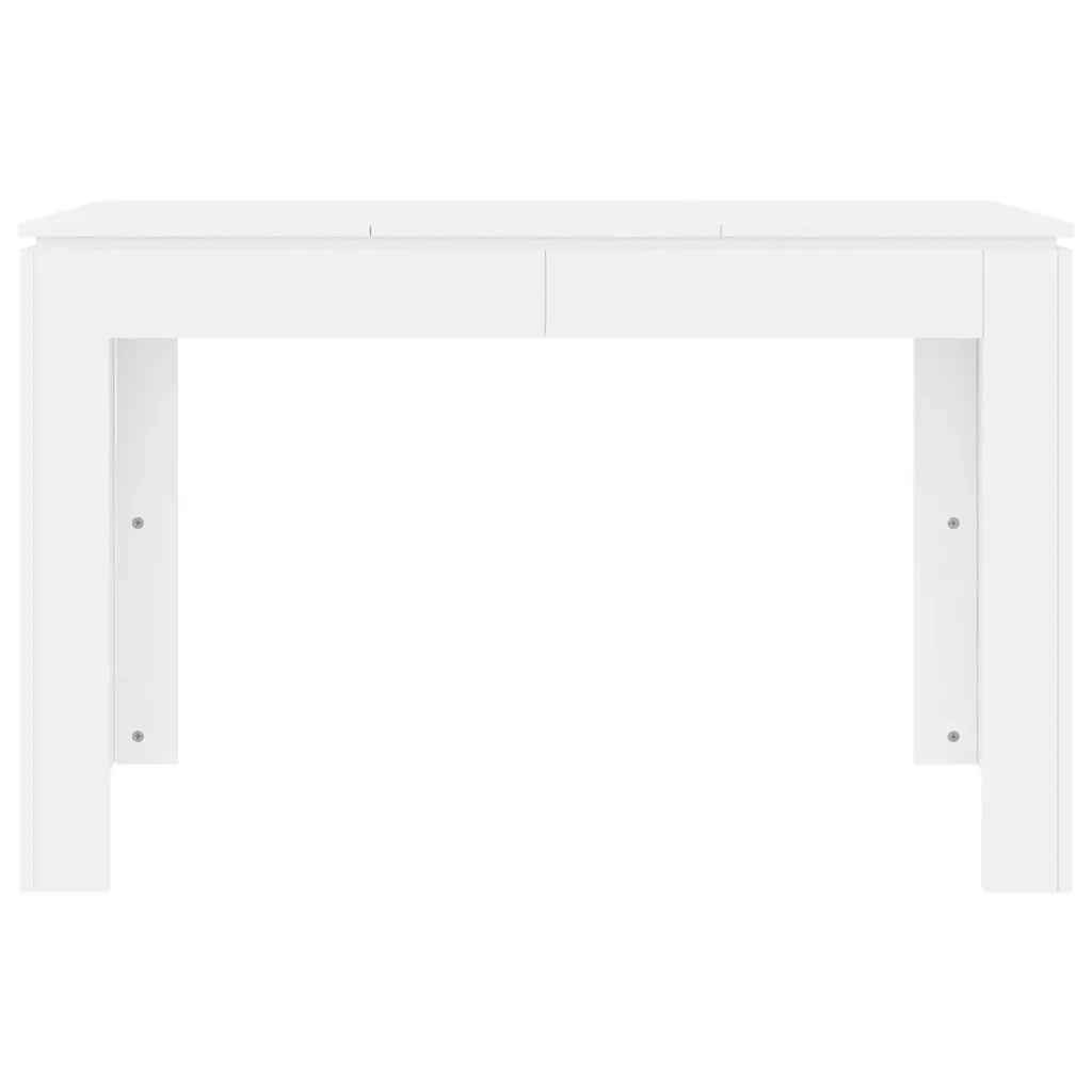 Tavolo da Pranzo Bianco 120x60x76 cm in Legno Multistrato 800756