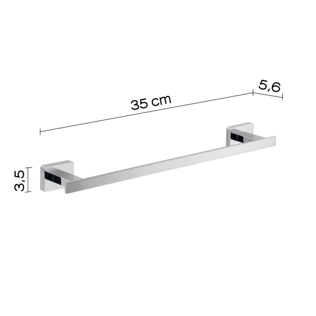 Portasalviette 35 cm aneta cromato | salvaspazio